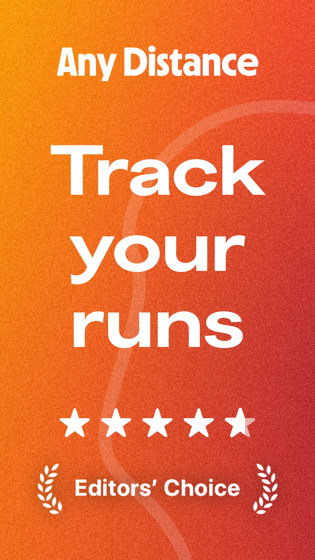 Any Distance Running Tracker App Store screenshot 1 of 3 — Health & Fitness app by Any Distance Inc.