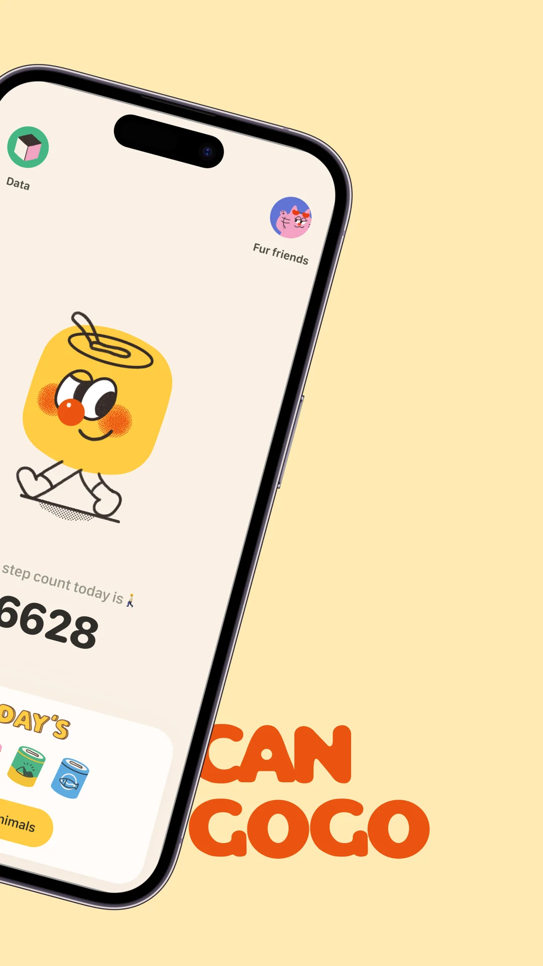 CanGoGo - Cute Walking Game App Store screenshot 2 of 3 — Health & Fitness app by Zaozao Island Technology CO., Ltd