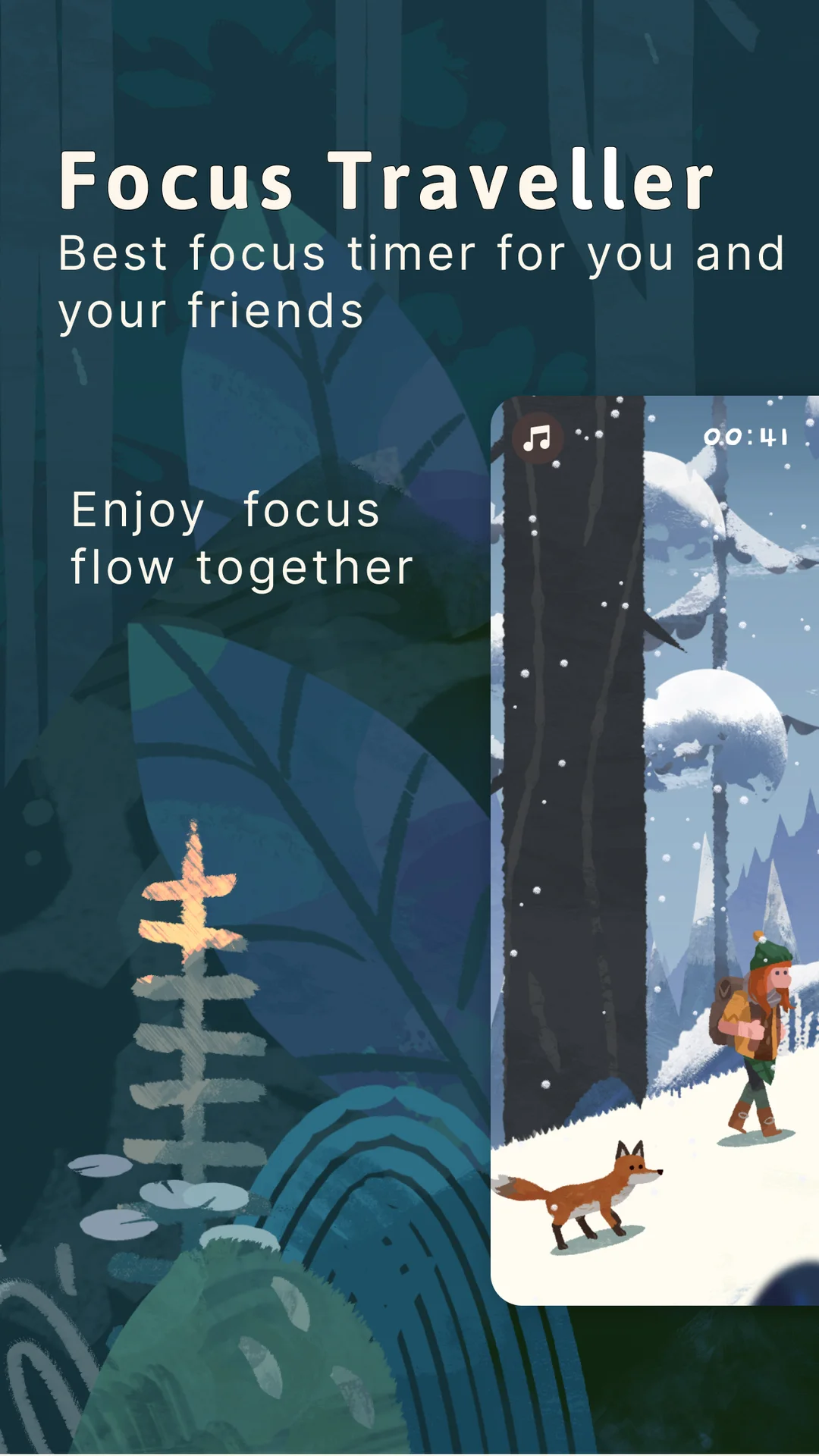 Focus Traveller - Flow Timer App Store screenshot 1 of 3 — Productivity app by WEI JEN CHEN
