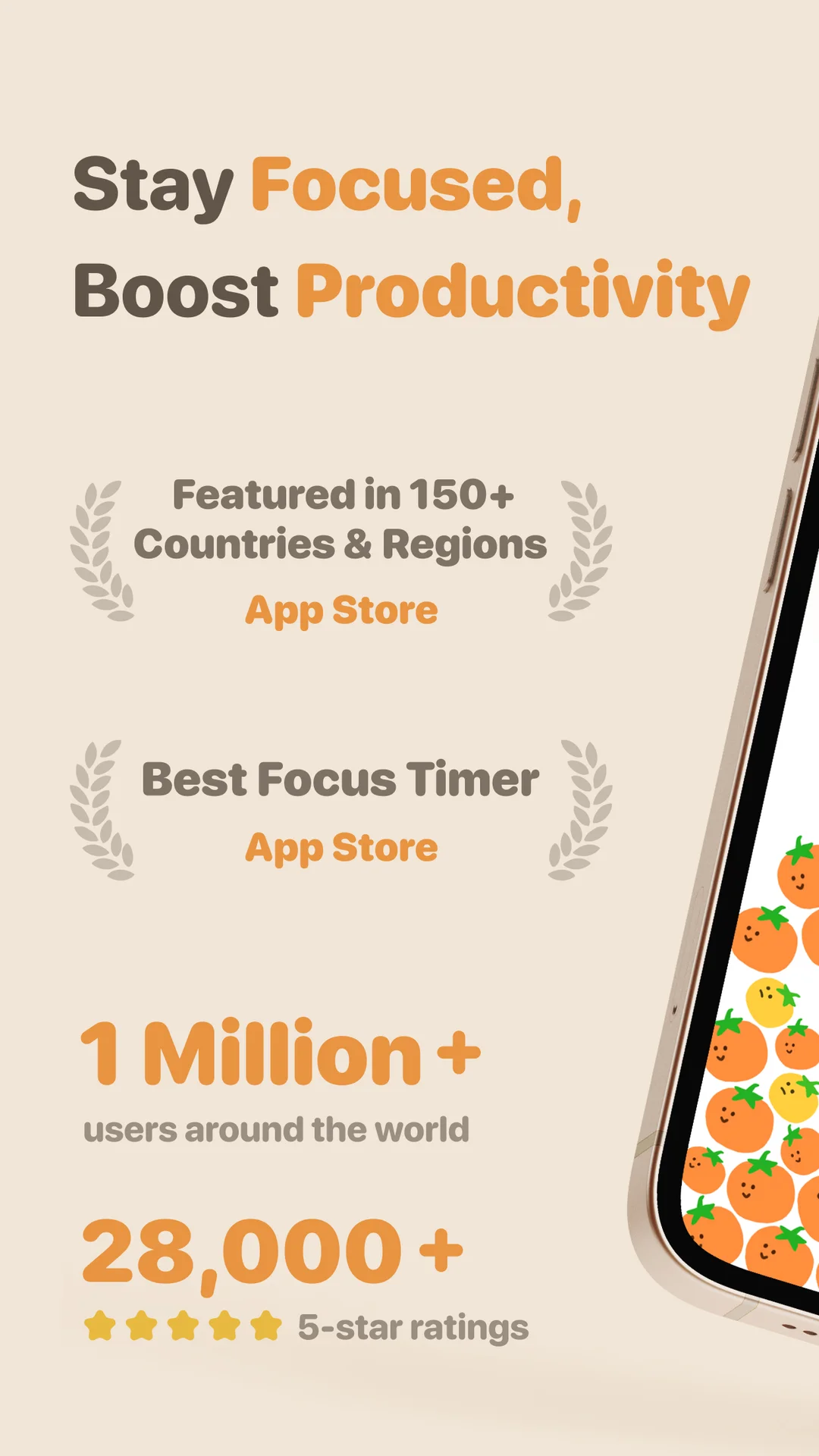 FocusPomo · Pomodoro Timer App Store screenshot 1 of 3 — Productivity app by FocusPomo Apps