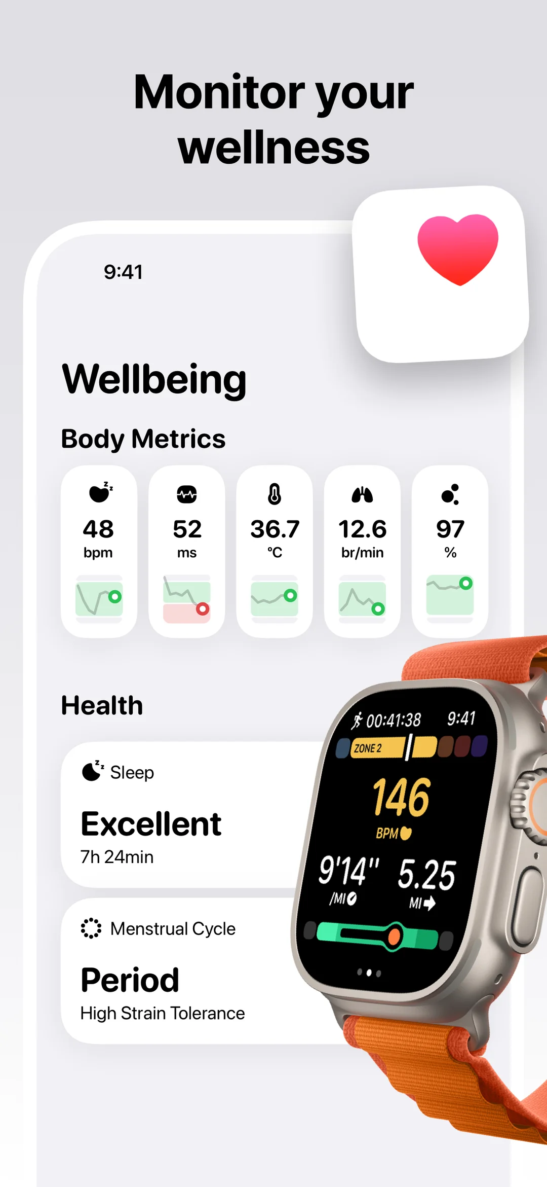 Gentler Streak Workout Tracker App Store screenshot 2 of 3 — Health & Fitness app by Gentler Stories LLC
