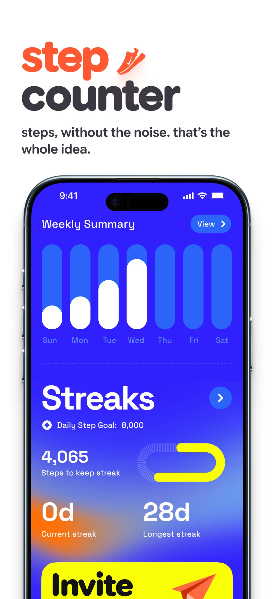 GO Club: Steps + Water App Store screenshot 3 of 3 — Health & Fitness app by Arkade Club Private Limited