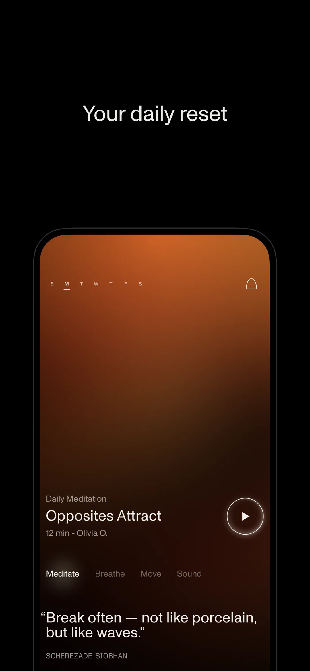 Open: Breathwork + Meditation App Store screenshot 2 of 3 — Health & Fitness app by Open Inc.