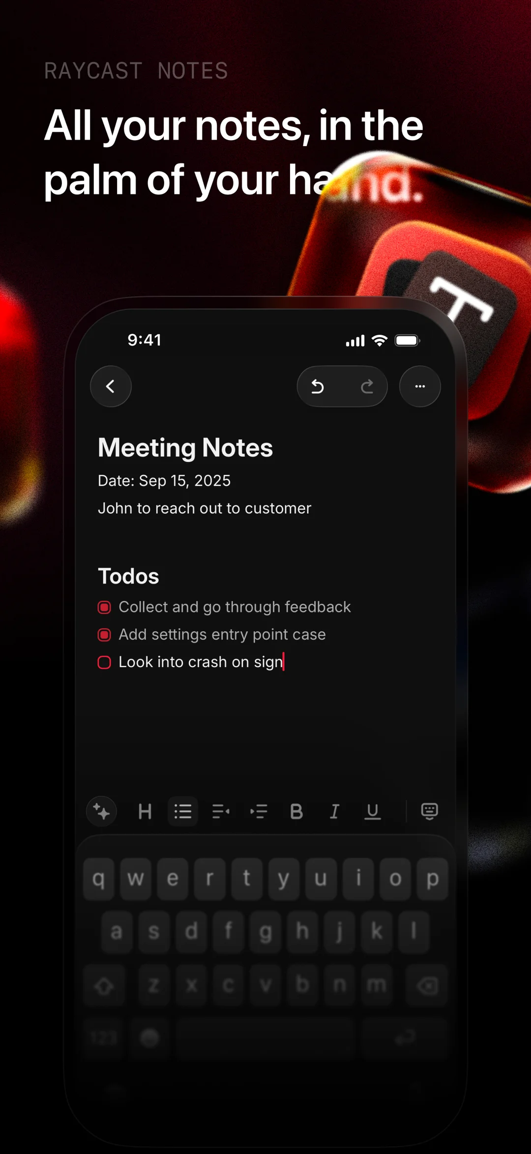 Raycast: AI, Notes and more App Store screenshot 2 of 3 — Productivity app by Raycast Technologies