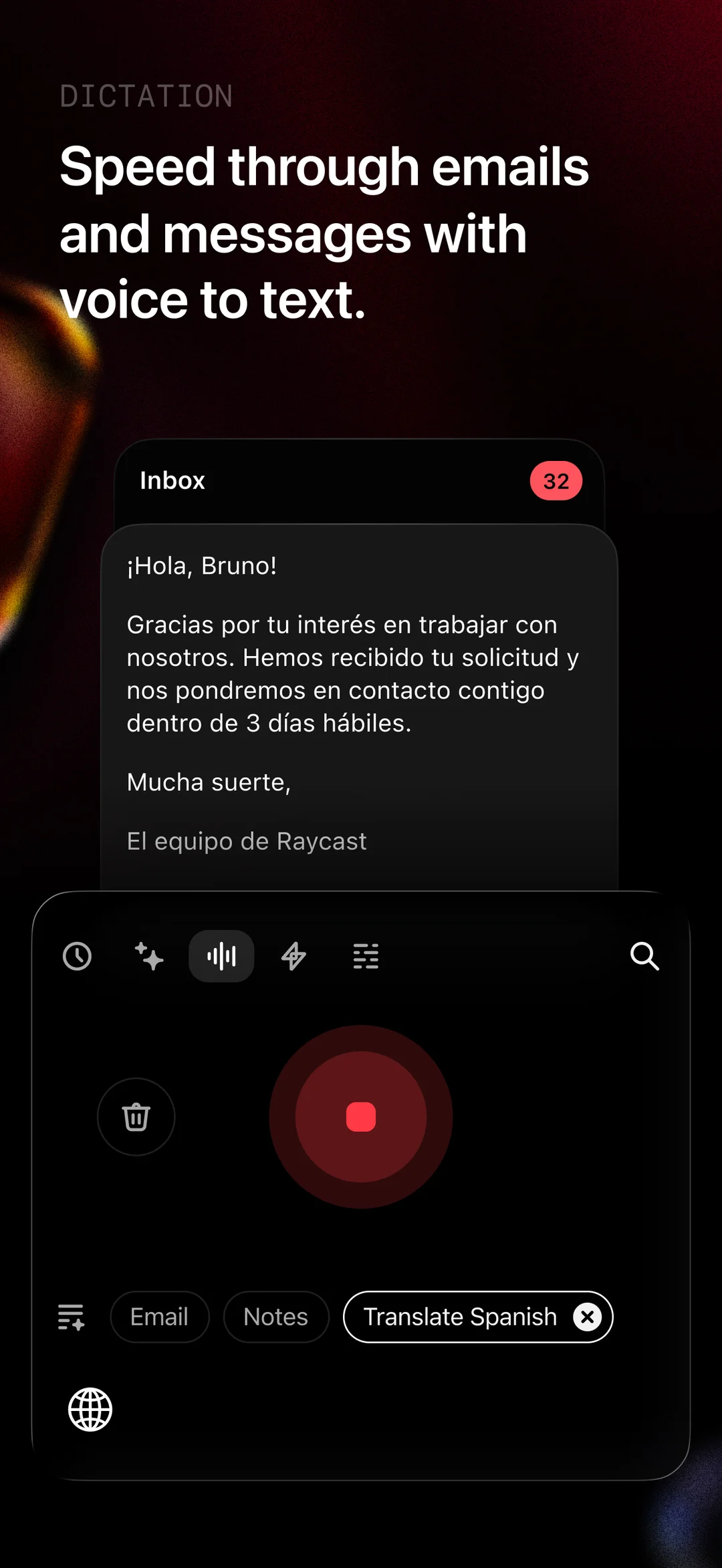 Raycast: AI, Notes and more App Store screenshot 3 of 3 — Productivity app by Raycast Technologies